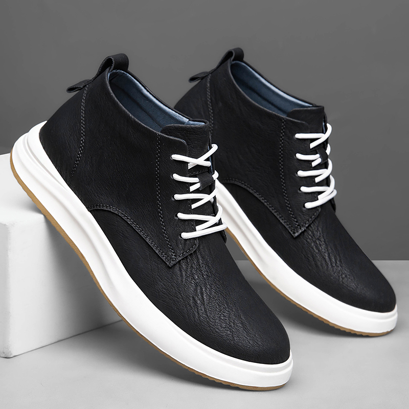 Crossfit Male - Herren-Freizeitschuhe aus echtem Leder, Sportliche Modell