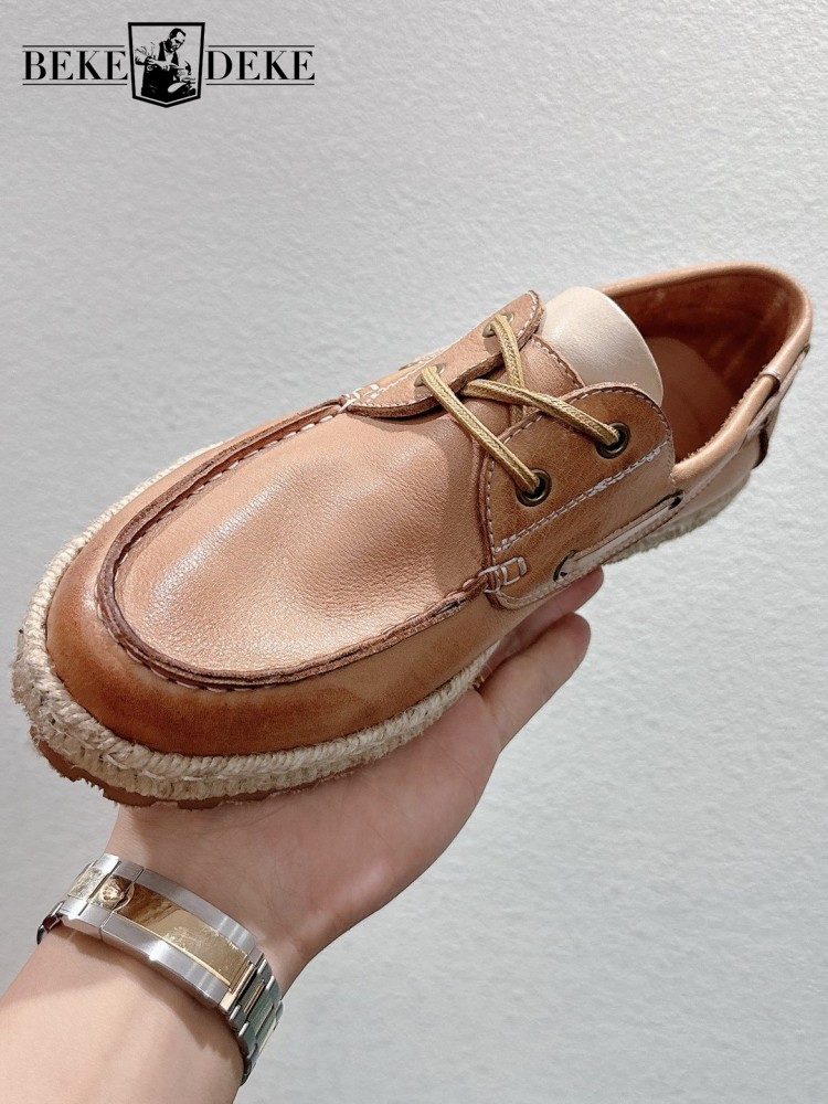 Crossfit Male - Britische Retro-Herrenschuhe mit runder Spitze, strapazierfähig,