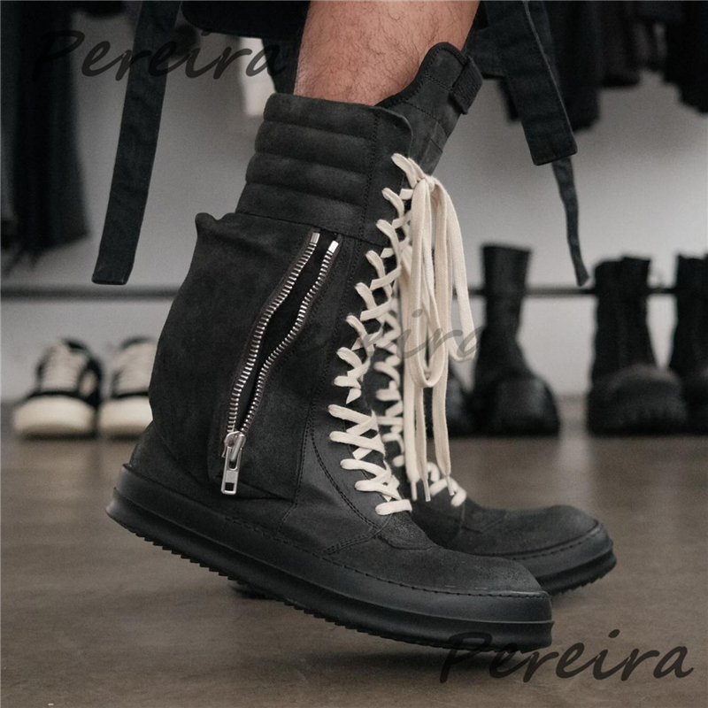 Schwarze Wildleder Flache High – Crossfit Male Bewertung und Preis