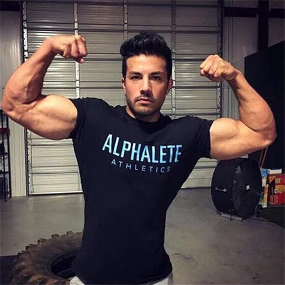 Neue Baumwolle Casual Druck T- – Crossfit Equipment Bewertung und Preis